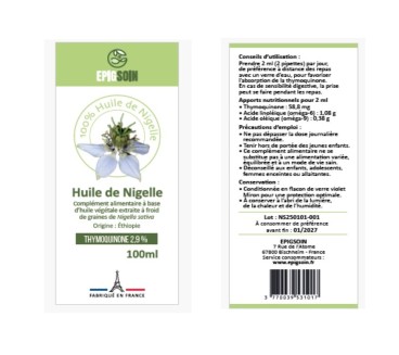Huile de Nigelle EPIGSOIN 100 ML